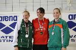 vyhlášení 100P ženy - 2. Tereza Martínková, 3. Aneta Fritscheová