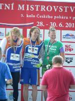 vyhlášení 50P ženy - 2. Martina Moravčíková, 3. Tereza Martínková