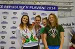 Bronzová štafeta 4x100 VZ ženy: Anča, Kíťa, Terka a Nastja
