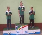 vyhlášení ČP DP 2017 žáci ročník 2006 - 1. Jakub Chára, 2. Max Sedláček, 3. Václav Eybl