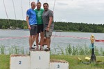 vyhlášení 5km masters muži - 1. Josef Kysilka a 3. Radek Táborský