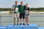 vyhlášení 3 km muži - 1. Michal Judickij a 2. Matěj Zámečník