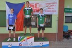 vyhlášení 5 km dorostenci a kadeti - 1. Jkaub Štverák a 3. Radek Šimsa